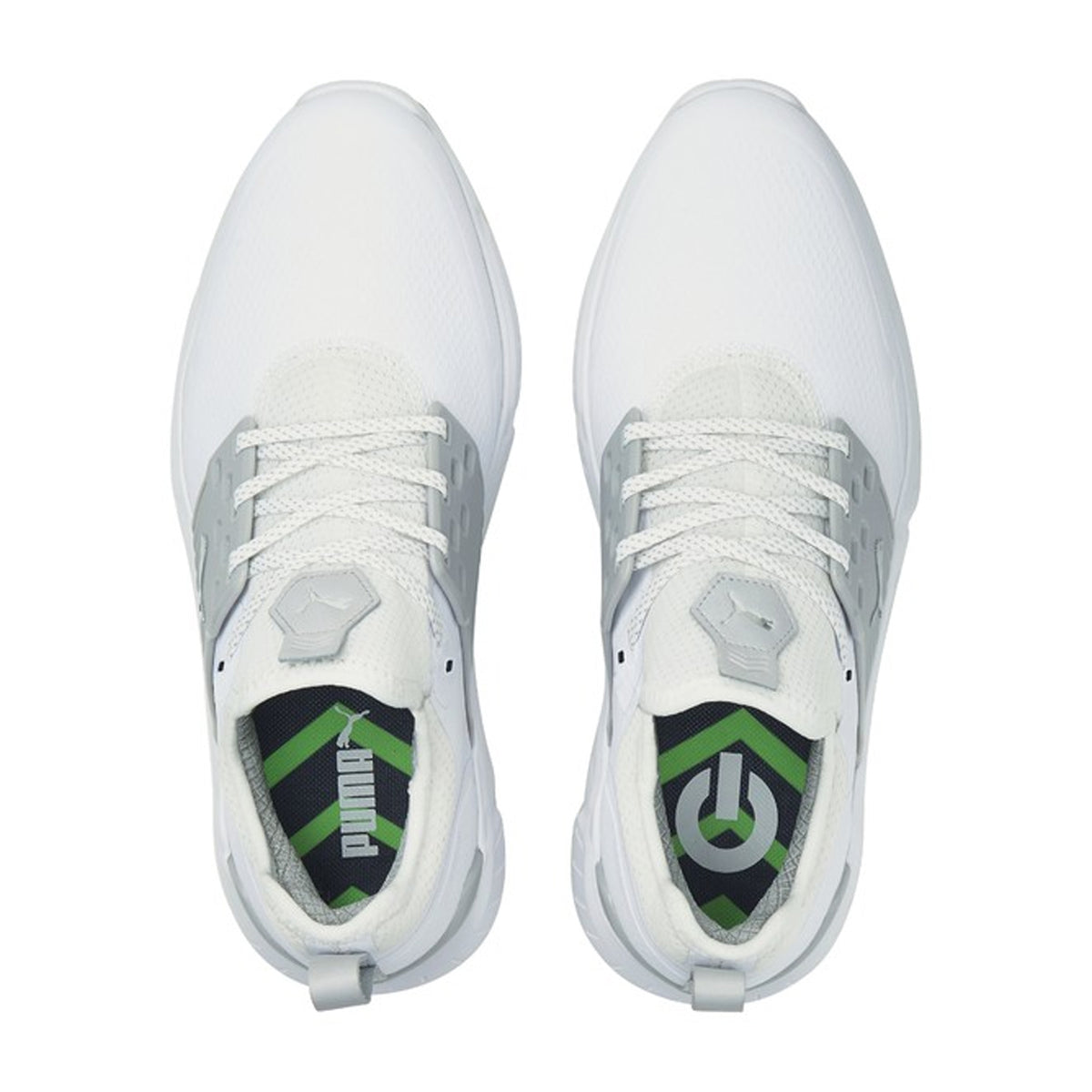 Puma IGNITE ARTICULATE Wide Golf Shoes - Puma White/Puma Silver