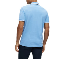 Boss Paddy Cotton Pique Polo - Bright Blue